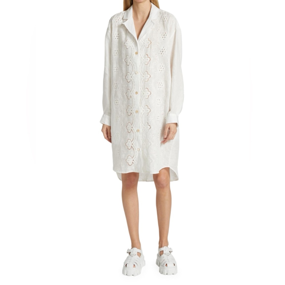 Rachel Comey Beige Embroidered Shirt Jacket / Tunic / Dress